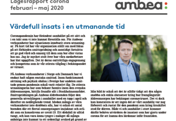 Ny rapport om Vardagas arbete hittills under coronapandemin